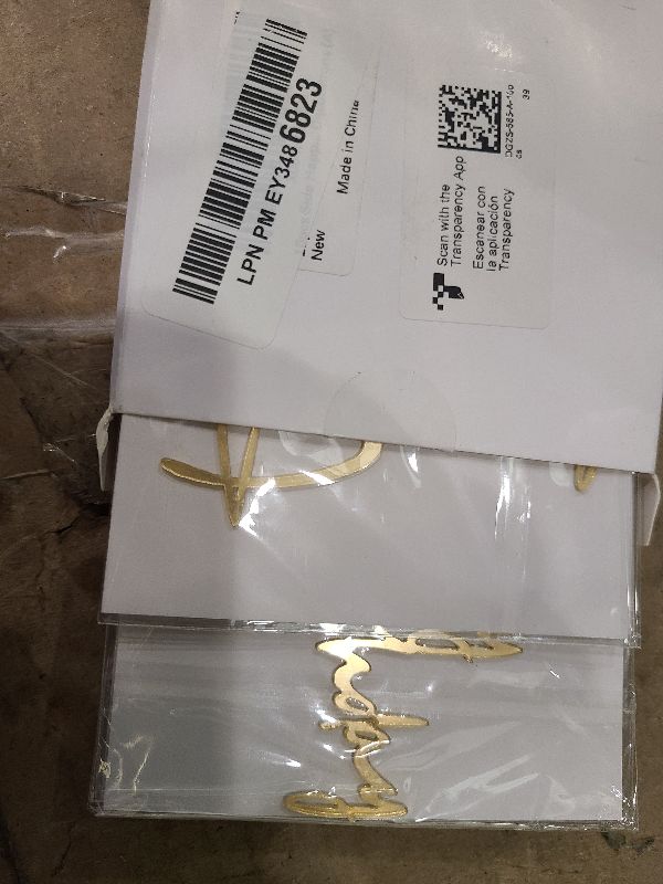 Photo 1 of 10pcs Side Happy Birthday Cake Topper Gold Acrylic Birthday Cupcake Topper for Kids Birthday Party Cake Decorations (A)