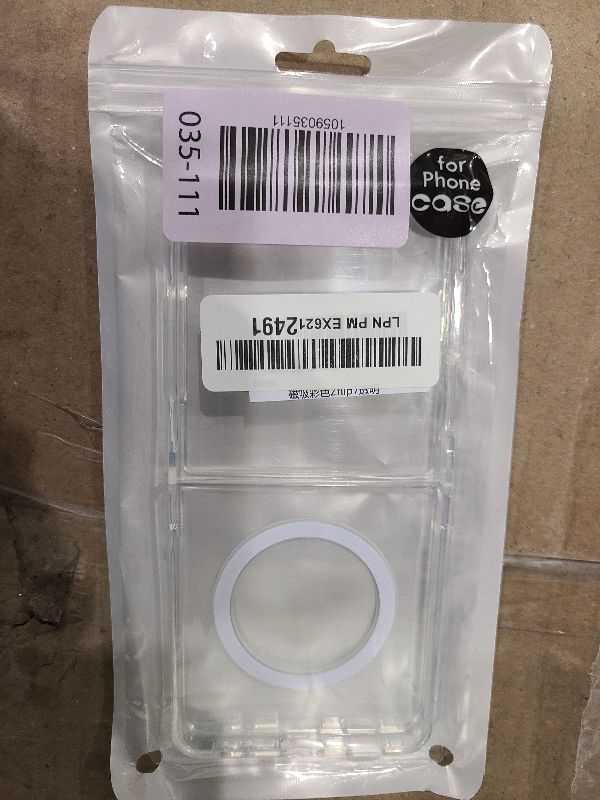 Photo 1 of [New Upgrade] For Samsung Galaxy Z Flip 7 Case,Z Flip 7 Case Magnetic Built-in Screen Protector [Compatible with MagSafe] Transparent Shockproof Clear Back Protective Rugged Phone Cover-Clear