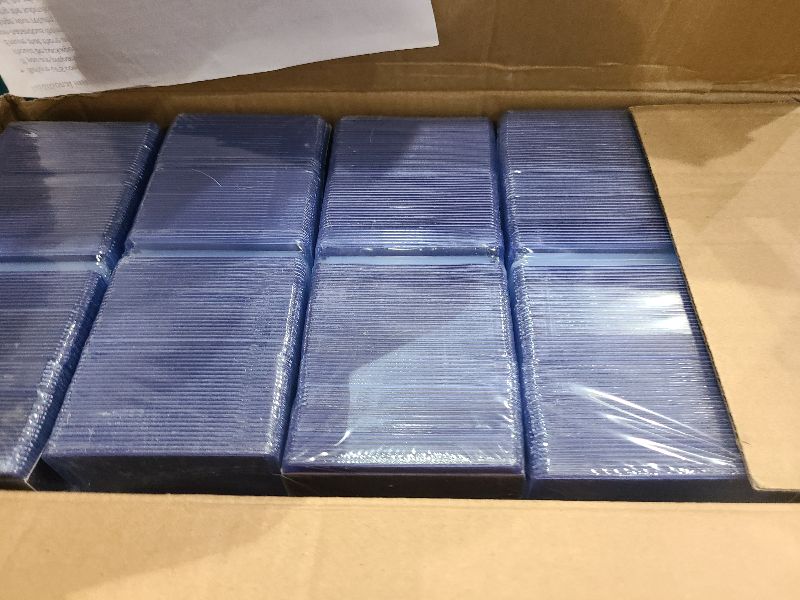 Photo 1 of 2000 Card Sleeves Top Loaders for Cards, Toploaders Premium Baseball Card Sleeve Hard Plastic, 3" x 4" Trading Cards Holder, Sports Protectors(1000 Toploaders + 1000 Penny Sleeves)
