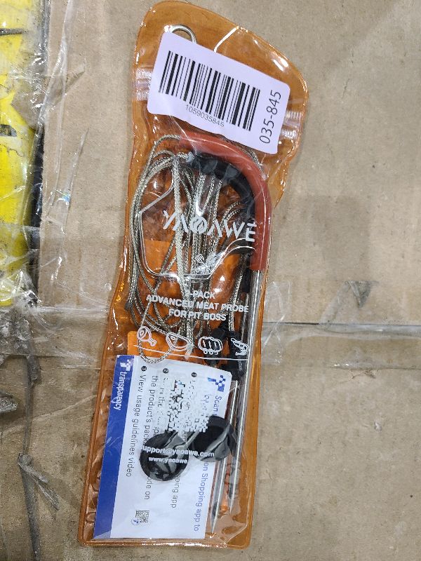 Photo 1 of 2-Pack Temp Meat Probe Replacement for Pit Boss Pellet Grills and Smokers, 3.5 mm Plug Thermometer Probes with 2 PCS Probe Grommets and Clips