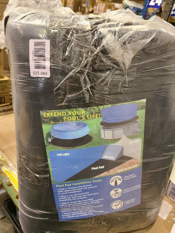 Photo 1 of 2025 Upgraded Thicker Pool Pads for Above Ground Pool, 24 FT Pool Pad - Extend Pool Liner Life, Pool Liner Pad - Pool Mats for Pool Bottom - Puncture Resistant, Under Pool Padding