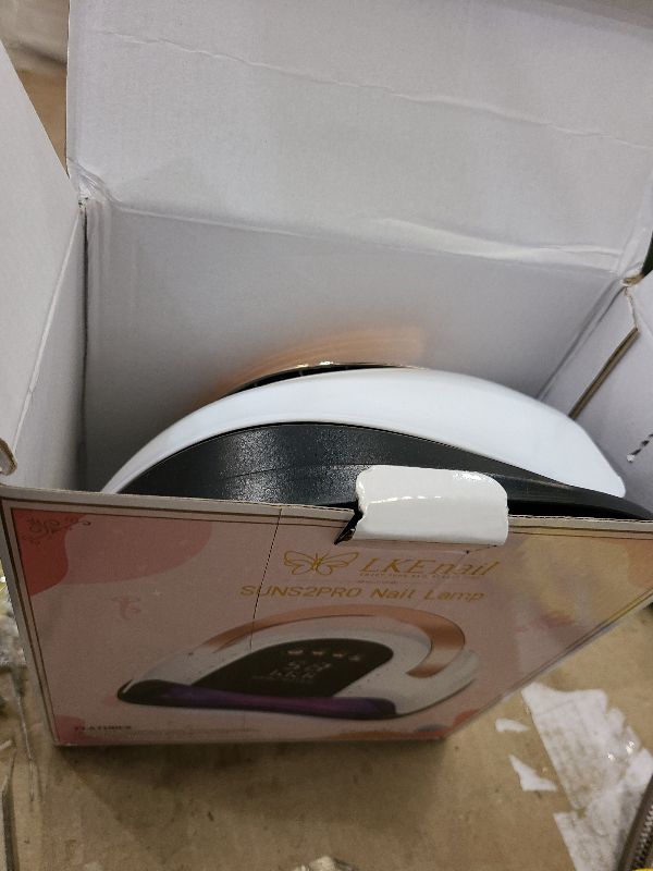 Photo 1 of 268W UV LED Nail Lamp, LKE Nail Dryer for Gel Polish, 4 Timers UV Nail Lamp Professional Nail Light, 57Pcs Lamp Beads and Automatic Sensor(White)