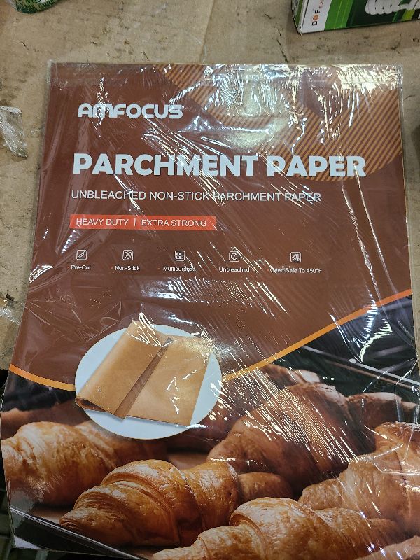 Photo 1 of 200 PCS Unbleached Parchment Paper Sheets for Baking 12x16 Inches, Non-Stick and Non-Toxic Pre-cut Parchment Sheets for Oven, Cooking, Grilling, Air Fryer and Steaming - Fit for Half Sheet Pans