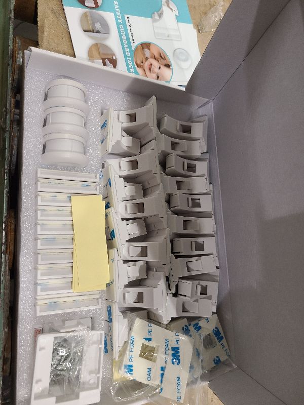 Photo 1 of 20 Pack Magnetic Cabinet Locks Baby Proofing - Vmaisi Children Proof Cupboard Drawers Latches - Adhesive Easy Installation