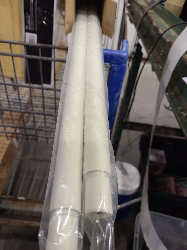 Photo 1 of 2 Pack White Curtain Rods for Windows 48 to 84 Inch(4-7ft)