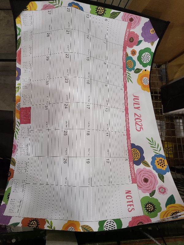 Photo 1 of 2026 Desk Calendar - Large Desk Calendar 2026, Jan. 2026 - Dec. 2026, 22" x 17", 2026 Calendar 12 Month with Corner Protectors, Desk Pad, To-Do List & Notes, Desk/Wall Calendar for Organizing - Colorful Floral