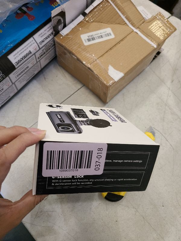 Photo 1 of 3 Channel 5G WiFi Dash Cam, 4K+1080P+1080P Dash Cam Front and Rear Inside with 64GB Card, 3.16” IPS Screen, G-Sensor, Loop Recording, Parking Monitor, 170° Wide Angle, IR Night Vision, WDR, Silver