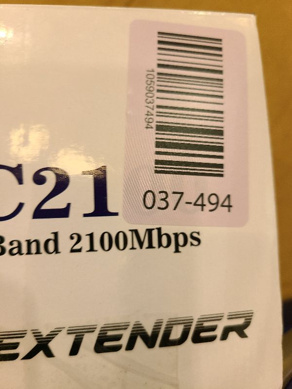 Photo 1 of 2025 AC2100 WiFi Extender - WiFi Extender Signal Booster with Gigabit Ethernet Port, WiFi Booster Dual-Band(5.8G&2.4G) Coverage to 12888 sp.ft, Faster Speed, Compatible with Multiple Devices