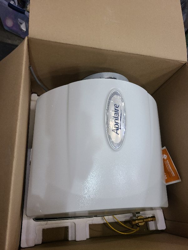 Photo 1 of AprilAire 600 Whole-House Humidifier, Automatic High Output Furnace Humidifier, Large Capacity Whole-House Humidifier for Homes up to 5,000 Sq. Ft., White