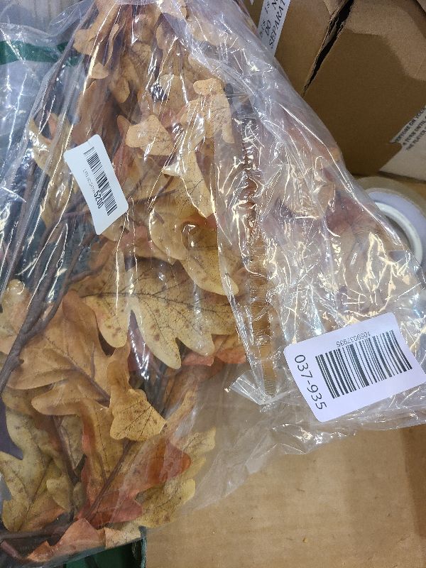 Photo 1 of 30" Fake Fall Stems Plants Indoor, 3 Pcs Artificial Fall Branch Decorations for Home, Faux Long Autumn Leaf Stems for Vase Filler, Autumn Decor Oak Leaves Sprays Table Centerpiece Wedding(Yellow)