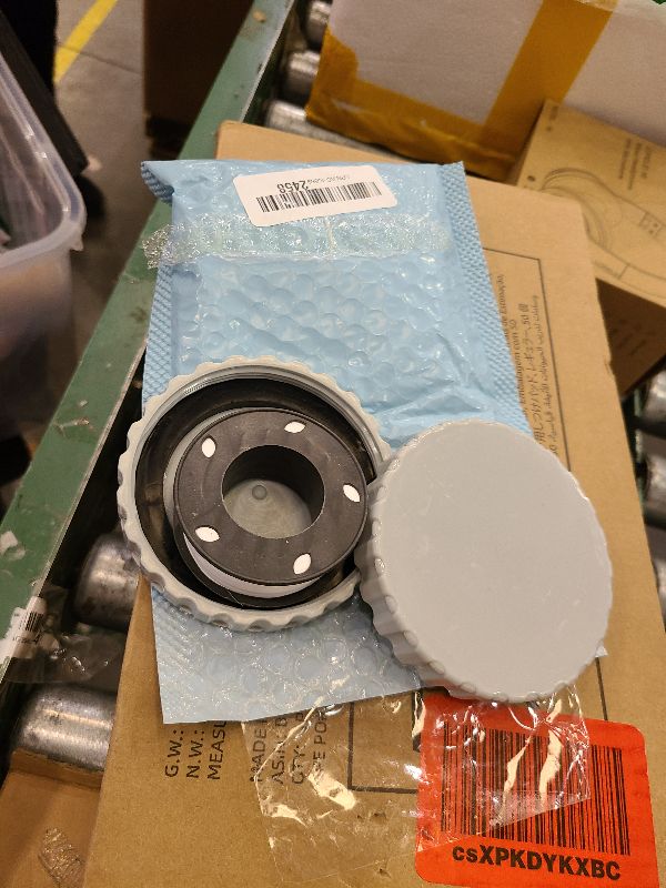 Photo 1 of 2-Pack Heavy-Duty Winter Pool Jet Plugs - Freeze-Proof Leak-Resistant Covers with Reinforced Seals & Waterproof Tape for Pool Plugs for Above Ground Pool (Grayish White)