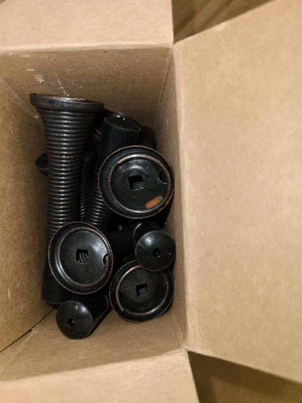 Photo 1 of 12 Pack Door Stoppers, Extended from 3-Inch to 4inch Spring Door Stop with Rubber Bumper Tips, Prevents Wall & Door Damage, Oil-Rubbed Brass