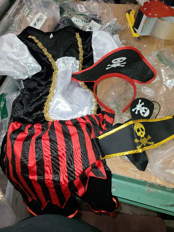 Photo 1 of (267)
ZZIHA Girls Pirate Costume,Pirate Princess Dress Sea Buccaneer Costume 3-9 Years SMALL.