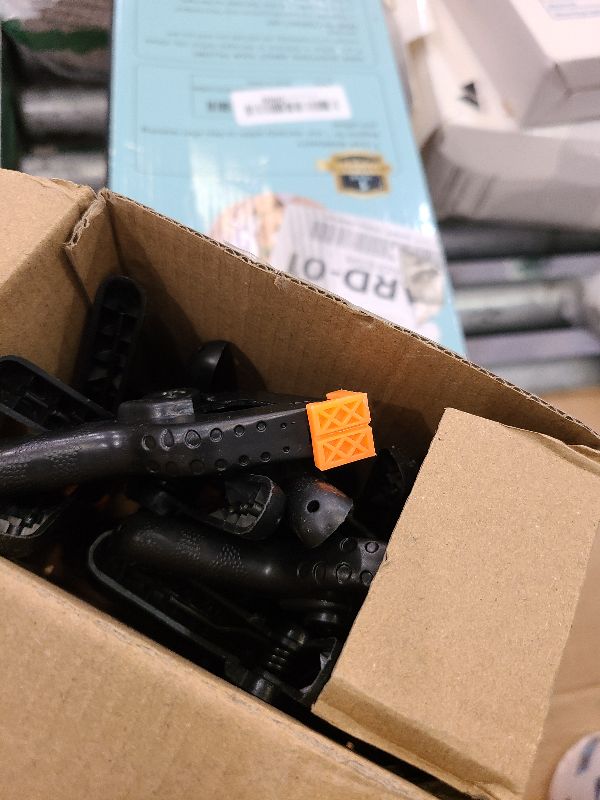 Photo 1 of 12 Pack Plastic Spring Clamps, 3.5inch Small Heavy Duty Clips for Crafts, Backdrop Stand, Woodworking, Photography Studios (Black)