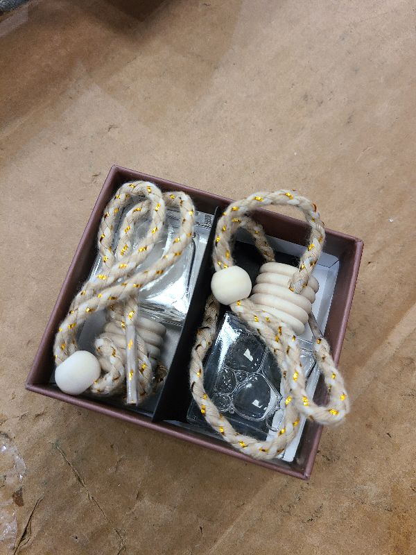 Photo 1 of 2- Pack Amber Sandalwood Car Air Freshener Hanging Long Lasting Car Scent Essential Oil Diffuser Car Perfume Inspired Fragrances for Men and Women by VUTOLLOSA