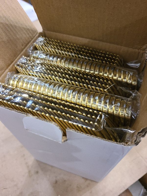 Photo 1 of 125 Count Gold Plastic Disposable Forks Heavy Duty, 7.28 Inch Heat Resistant Durable Gold Dinner Forks Perfect for Parties, Wedding, Daily Events