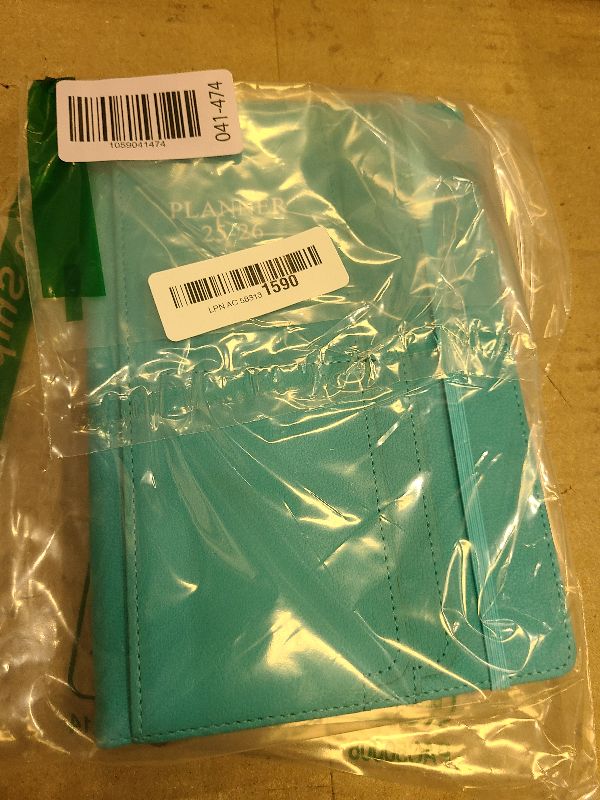 Photo 1 of 2025-2026 Planner - Weekly & Monthly Planner Runs from Jul 2025 to Dec 2026, 5.8" x 8.25", 18 Monthly Planner, 14 Notes Pages, Inner Pocket, PU Leather Hard Cover, Teal Month Planners 2025-2026