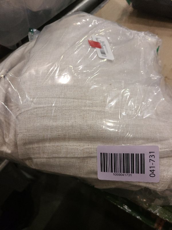 Photo 1 of 100% Blackout Curtains 84 Inch Length 2 Panels Set Farmhouse Style for Bedroom Windows/Living Room Thermal Insulated Neutral Boho Drapes Linen Blend Natural Ivory 7ft Long Hook Belt Pleated/Back Tab