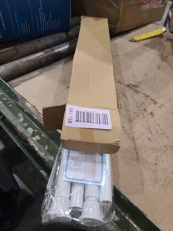 Photo 1 of 2Pack White Tension Curtain Rods18 to 36 Inch,Spring Loaded Curtain Rods No Drilling,Small Tension Rod for Windows Door Closet,Pressure Rod