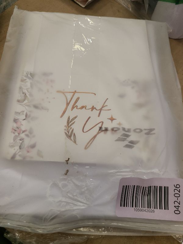 Photo 1 of 24 Pack Watercolor Thank You Cards with 24 Envelopes 24 Stickers 6 Designs Gold Letter Greeting Note Cards Thank You Notes Round Envelope Seal Stickers for Wedding Graduation(Fresh Style)