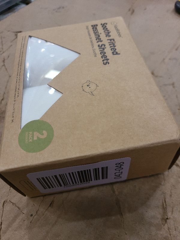 Photo 1 of 2-Pack Organic Bassinet Sheets for Girls, Boys - 100% Cotton Bassinet Mattress Sheets Compatible with Halo Bassinest Swivel Sleeper,Graco,Baby Delight,Chicco,Unisex Fitted Bassinet Sheets(Soft White)