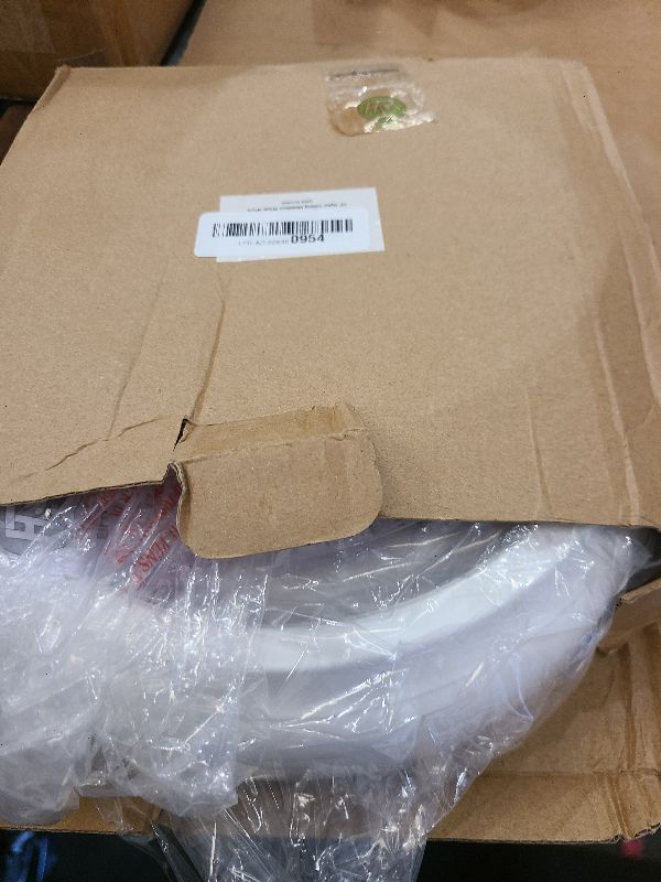 Photo 1 of 4 Packs Molded Nylon Ceiling Medallion for Light Fixtures and Ceiling Fans, 10"OD x 4"ID x 0.94"P (Fits Canopies up to7-1/4")?White?