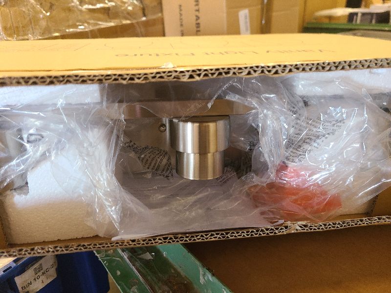 Photo 1 of 3 Light Bathroom Light Fixtures, 20 Inch Bathroom Vanity Light with Clear Glass Shade, Vanity Lighting Fixtures Over Mirror for Bathroom (Brushed Nickel)