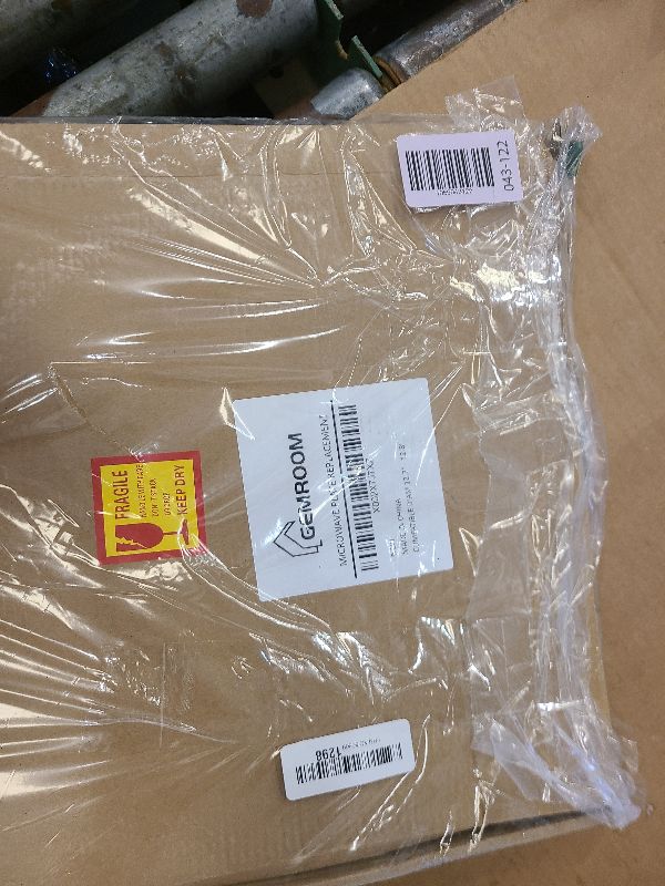 Photo 1 of 12.75" Microwave Plate Replacement for WB49X10129 GE Microwave Glass Plate, LG 3390W1A027A and Kenmore Microwave Glass Plate 1B71961H Compatible With WP8172138 12 3/4 inch Whirlpool Microwave Plate