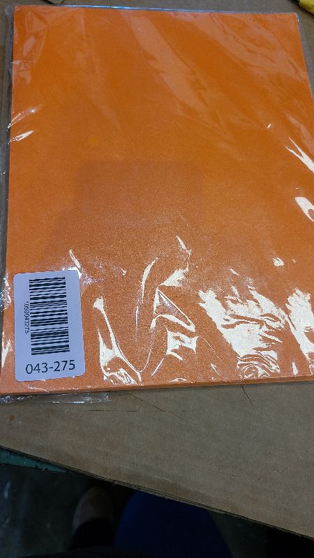 Photo 1 of 24 Sheets Orange Shimmer Cardstock 8.5 x 11inch 250gsm/92lb Double Sided Pearlescence Card Stock for DIY Making Cards, Greeting Cards,Scrapbook,Invitations,Crafts (Orange)