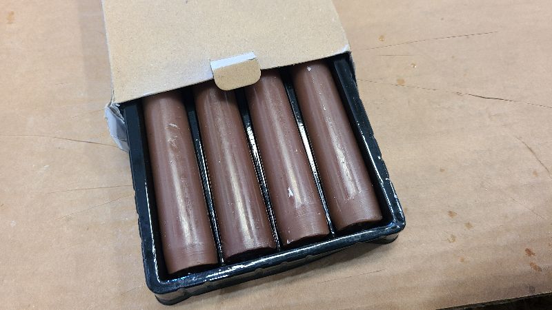 Photo 1 of 10 inch Brown Taper Candles,Set of 4 Tapered Candle, Tall Candlesticks,Conical Stick Candles,Smokeless,for Home Dinner, Party, Wedding, Halloween, Christmas (Brown, 10inch)