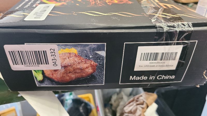 Photo 1 of 35PCS Griddle Accessories Kit, Flat Top Grill Accessories Set for Blackstone and Camp Chef, Grill Spatula Set with Enlarged Spatulas, Basting Cover, Scraper for Outdoor Barbecue