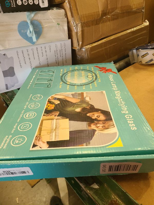 Photo 1 of 10X 30X Floor Magnifying Glass with Light and Stand, 72 LED Floor Magnifying Lamp, 3 Color Modes 10 Stepless Dimmable Floor Magnifiers for Reading, Sewing, Crafts, Painting, DIY, Close Work Black