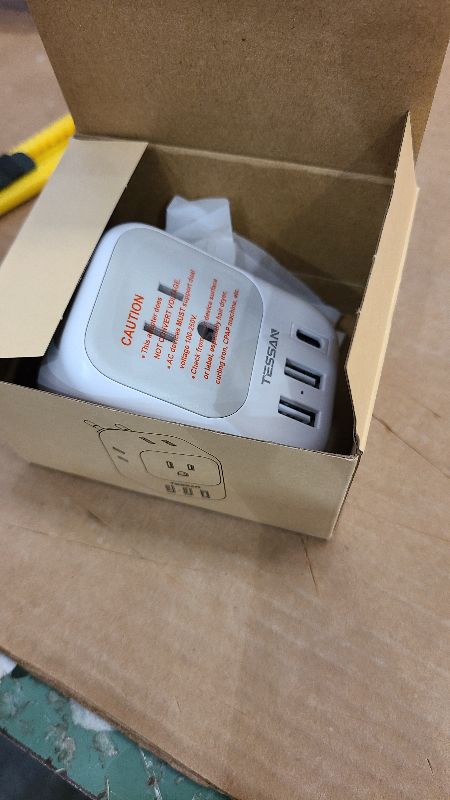 Photo 1 of 2 Pack European Plug Adapter USB C, TESSAN US to Europe Adapter 4 Outlets 3 USB Charger, Type C International Power Adaptor to Italy Spain France Portugal Iceland Germany, Europe Travel Essentials