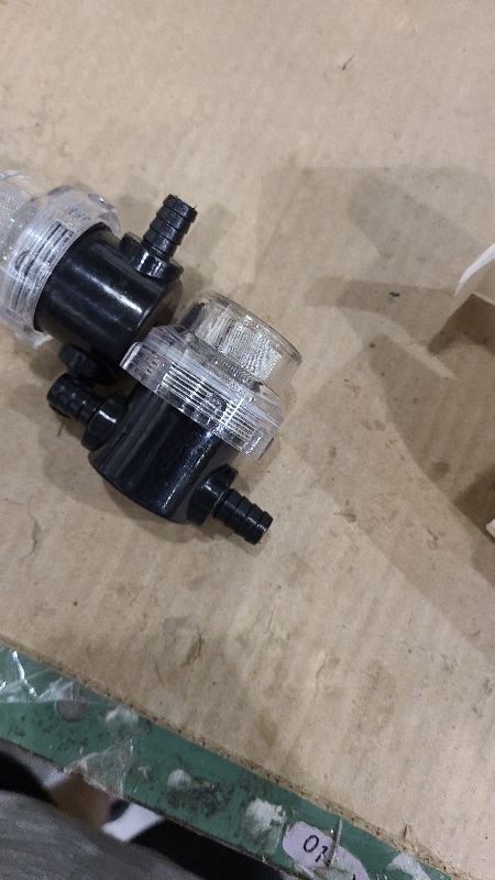 Photo 1 of 2PC RV Water Pump Filter,1/2 Inches Rv Water Inlet Filter Compatible With 3/8 Inches Raw Water Strainer Twist-On Pipe Sprayer For 12V DC 80 PSI Camper Marine Boat Lawn Beer Filter