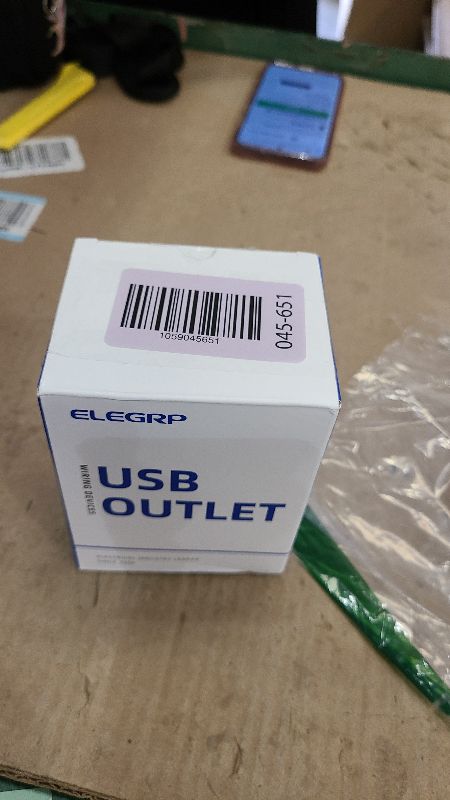 Photo 1 of ELEGRP USB Outlets, 15 Amp Wall Outlet with 3 USB Ports, Dual USB C Ports Outlets, TR Tamper-Resistant USB Outlets Receptacles, Wall Plate Included, UL/CUL Listed, 2 Pack, White