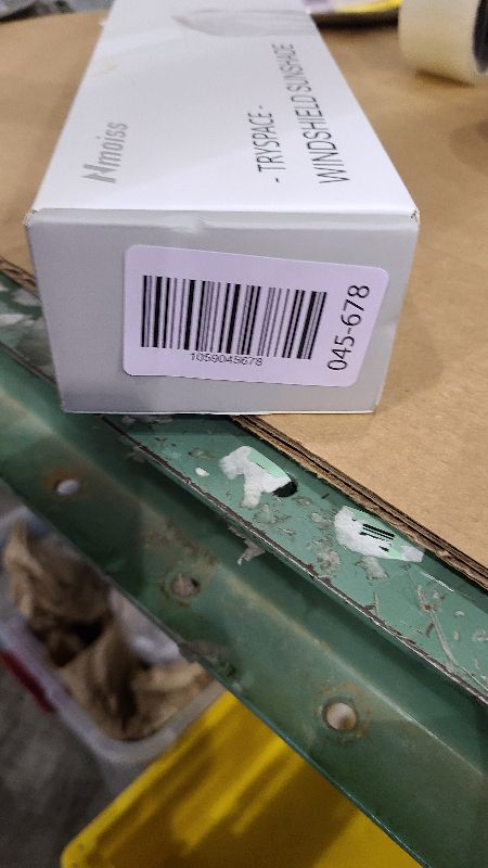 Photo 1 of [2025 Upgrade] Nmoiss Windshield Sun Shade Umbrella - [Vinyl Coating Heat Shield] Protect Car from Sun Rays & Heat Damage Keep Cool and Protect Interior, Spring Structure Edge Medium 56" L x 31" W