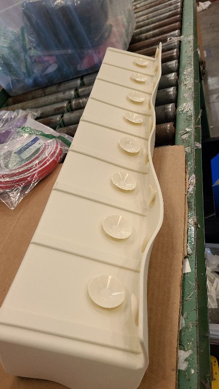 Photo 1 of  Roslim Bathtub Splash-Proof, Cover Silicone Splash-Proof Holder, Bathtub Tray Holder,(Beige) 32"
