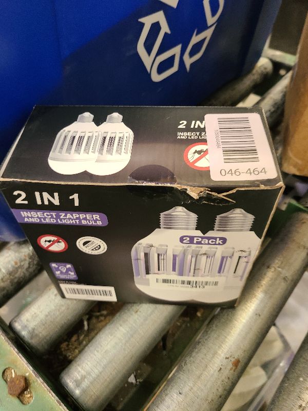 Photo 1 of [2-Pack] BANPESTT Bug Zapper Light Bulb 2-in-1 Indoor Mosquito Zapper Gnat Trap- Electric Fly Insect Killer&Bug Catcher for Home Backyard Patio