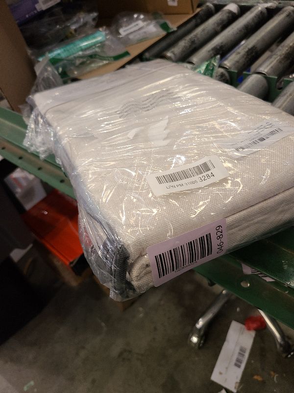 Photo 1 of 100% Blackout Shield Linen Blackout Curtains for Bedroom 84 Inches Long, Back Tab/Rod Pocket Living Room Drapes, Thermal Insulated Blackout Curtains 2 Panels Set, 50" W x 84" L, Cream