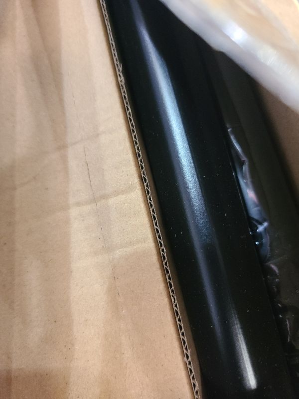 Photo 1 of 2 Pack Heavy Duty Curtain Rods 32-60 Inch, 1 Inch Adjustable Curtain Rods for Windows, Black Short Window Treatment Rod Set with Aluminium Finials, Modern Design