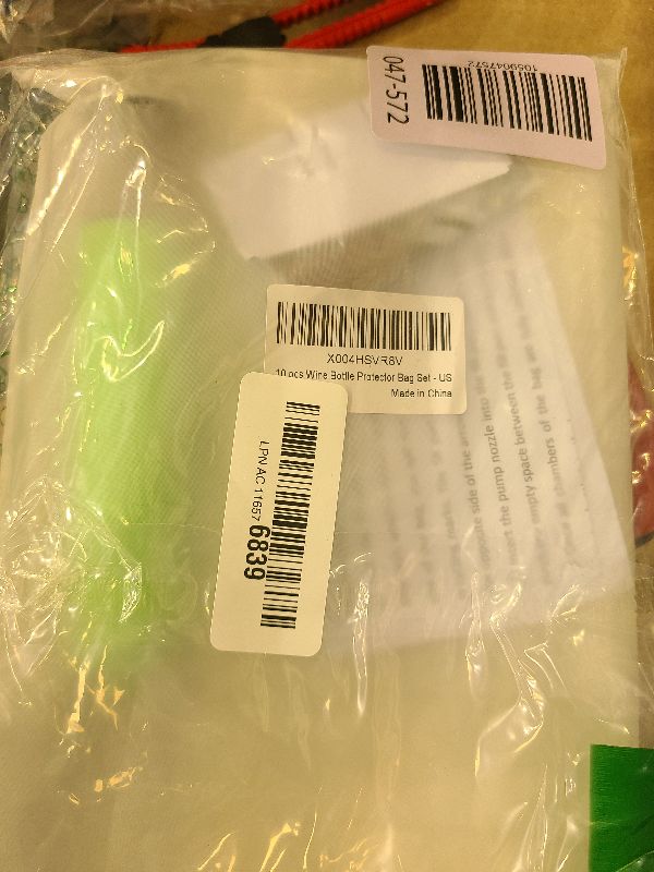 Photo 1 of 10 Packs Wine Bottle Travel Protector Bags, Monkkino Inflatable Bubble Cushion Wrap, Safety Choice for Glass Bottles in Transport with Luggage, Air Filled Packaging Sleeves with Pump