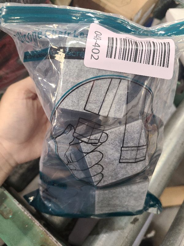 Photo 1 of 16 Pcs Square Chair Leg Protectors - Protects Wood & Hardwood Floors (Fit: 2" - 2 1/4" Black)