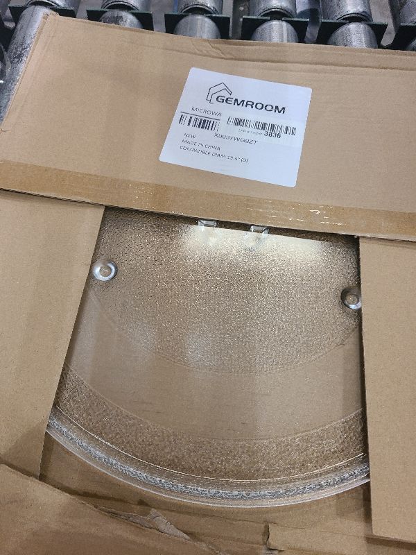 Photo 1 of 13.5" Microwave Glass Turntable Plate Compatible with 5304509621 Frigidaire microwave plate WB39X10032 GE microwave plate replacement JVM3106 WB49X10002 13 1/2" Samsung Microwave Plate DE74-20016A