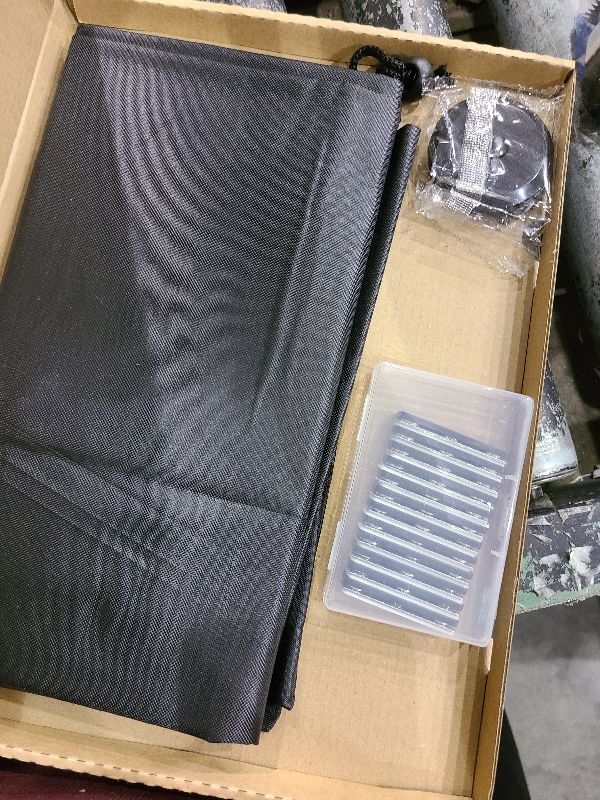 Photo 1 of 100% Blackout Window Cover Magnetic Blackout Blind Window Shades No Drill DIY Cut Blackout Curtain for Bedroom,RV,Nursery,Media Room (40"x57")