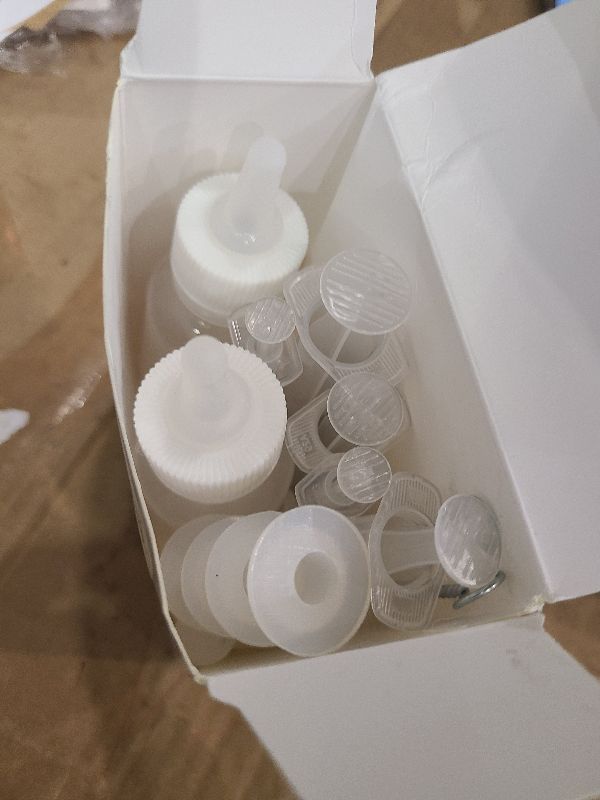 Photo 1 of 17 Pieces Pet Nursing Bottle Kit Including 2 Pet Feeding Bottle, 8 Replacement Feeding Nipples, 5 Dog Nursing Syringes in 1 Ml, 5 ml and 10 Ml, 2 Cleaning Brushes for Kittens, Puppies, Rabbits