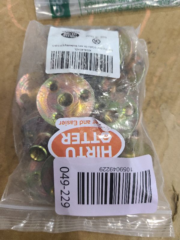 Photo 1 of 20 pcs 5/16"-18 Carbon Steel Round Base T-Nuts, Heavy-Duty Flange Insert Female Thread Nuts for Furniture Hardware, Woodworking & DIY Projects