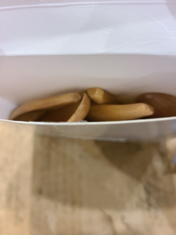 Photo 1 of 10 Pieces Wooden Scoop Solid Wood Condiment Spoon Mini Wood Spoon with Short Handle for Loose Tea Leaves, Coffee Bean, Candy, Milk Powder, Spice, Ice Cream, Natural Color