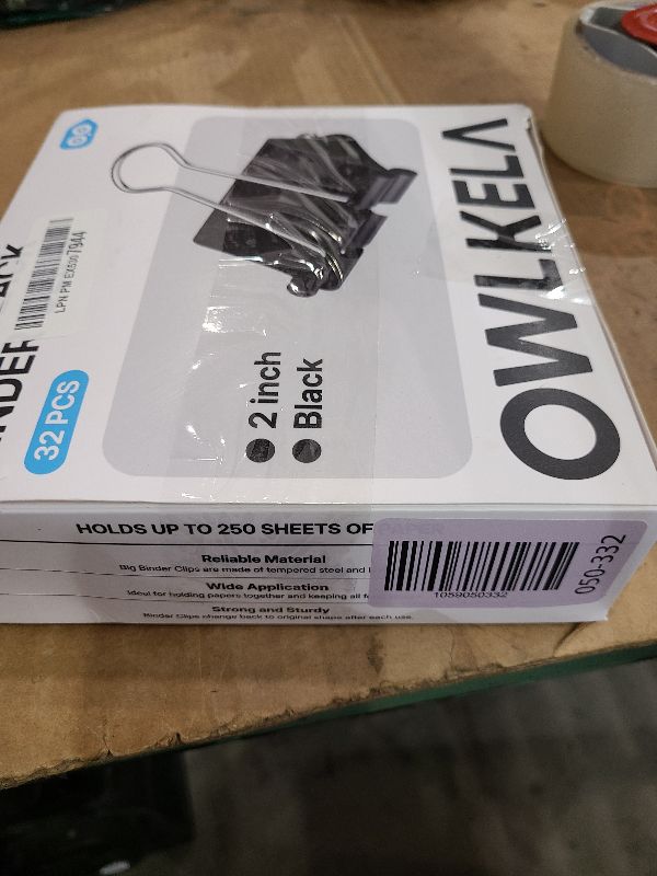 Photo 1 of 2 Inch 32 Pack Extra Large Binder Clips, Jumbo Paper Clips, Big Paper Clamps, Binder Clips Large Size for Home, School and Office Supplies