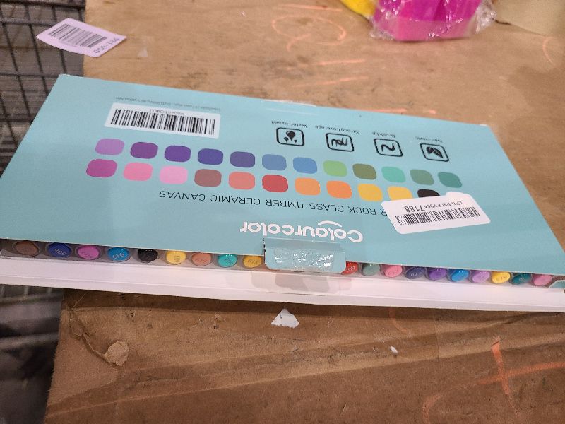 Photo 1 of 24 Colors Acrylic Paint Pens, Non-Bleeding Brush Tip Markers Pens for Glass, Canvas, Stone, Rock Painting, Wood, Ceramic Surfaces, DIY Crafts Making Art Supplies