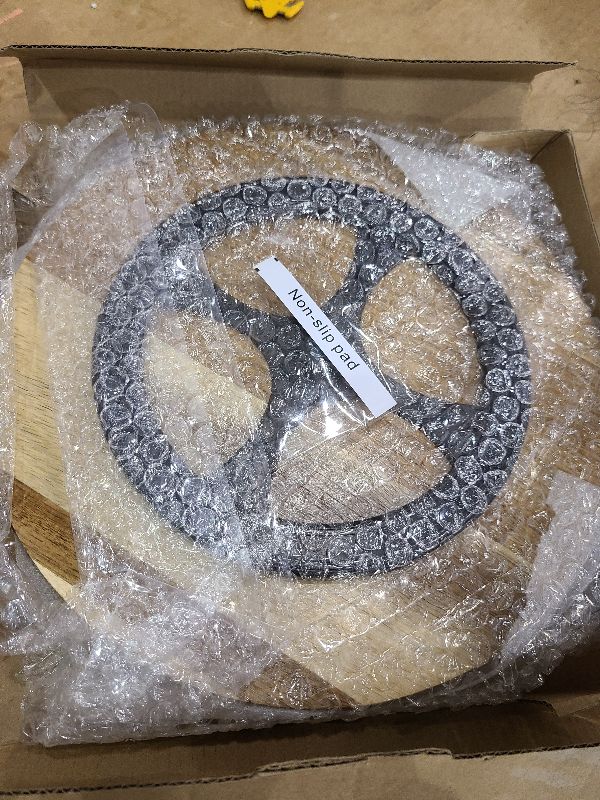 Photo 1 of 10" Acacia Wood Lazy Susan Organizer Kitchen Turntable for Cabinet Pantry Table Organization,2 Pack